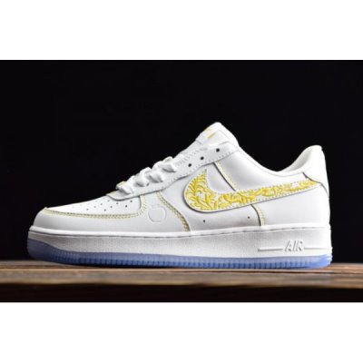 Nike Air Force 1 '07 Beyaz / Metal Altın Kaykay Ayakkabı Türkiye - 1VKJJA4Q